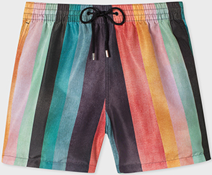 Paul Smith Men's 'Artist Stripe' Print Swim Shorts: €130.