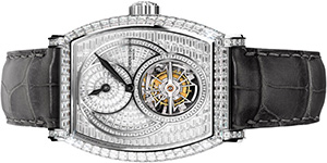 World's Most Expensive Watch #30: Vacheron Constantin Malte regulator tourbillon high jewellery watch. Has 263 baguette-cut diamonds in the dial and 274 baguette-cut diamonds in the case. Price: US$700,000.