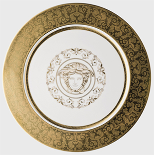 Versace MedusaGala Plate 33 cm: US$655.